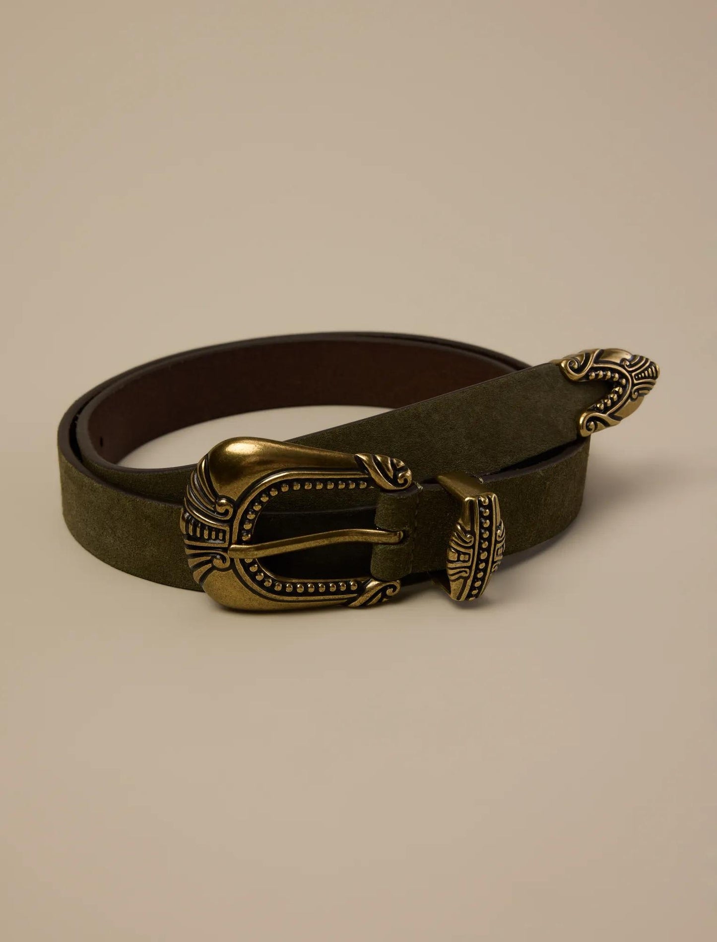 Cinturón de gamuza