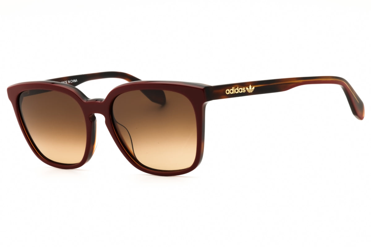 Gafas color café y rojo