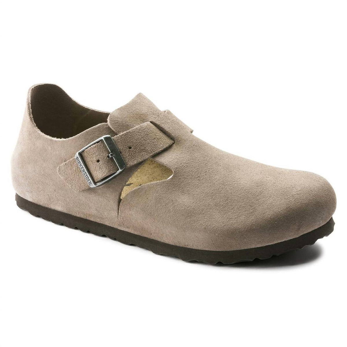 Zuecos de hombre color taupe