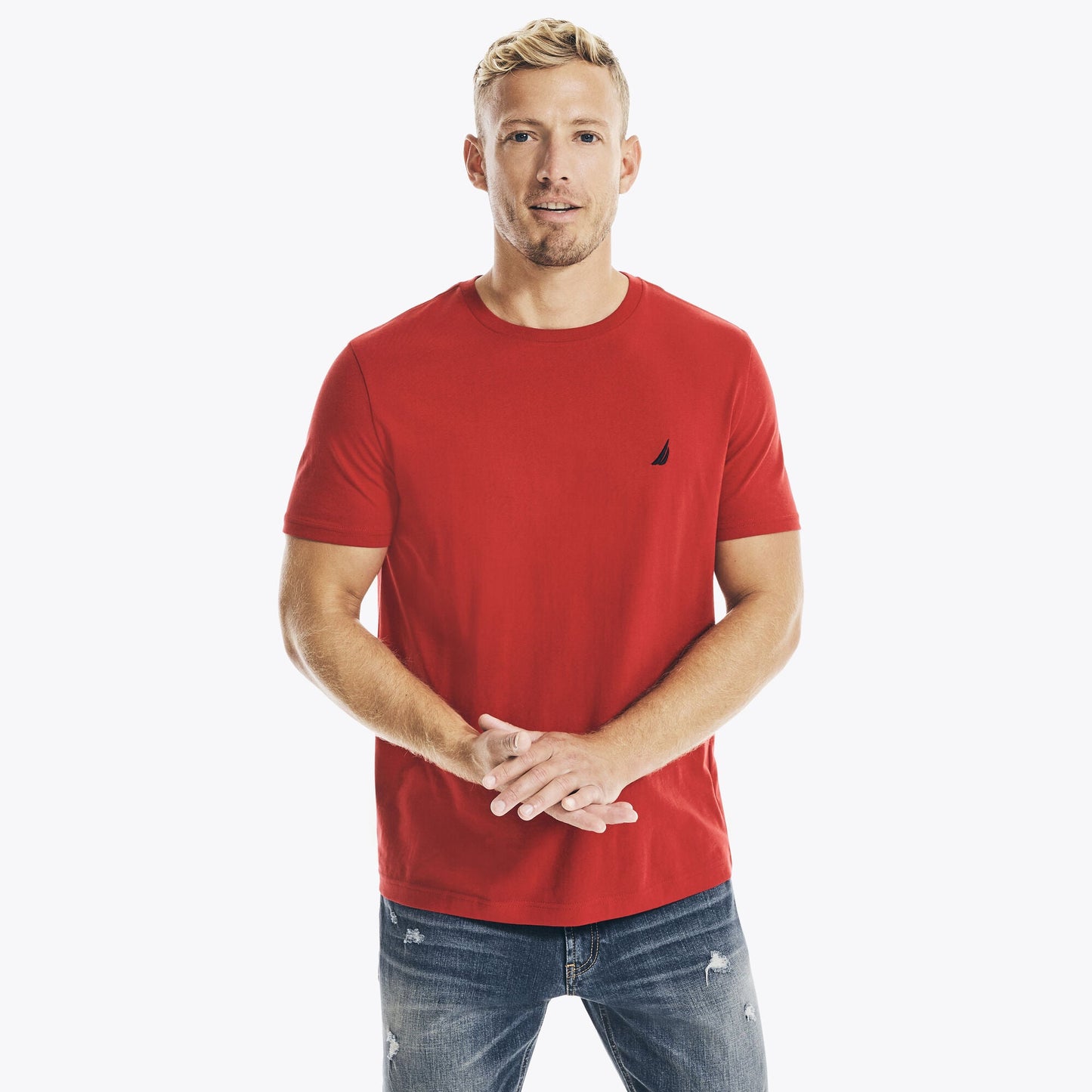 Camiseta de hombre con cuello redondo