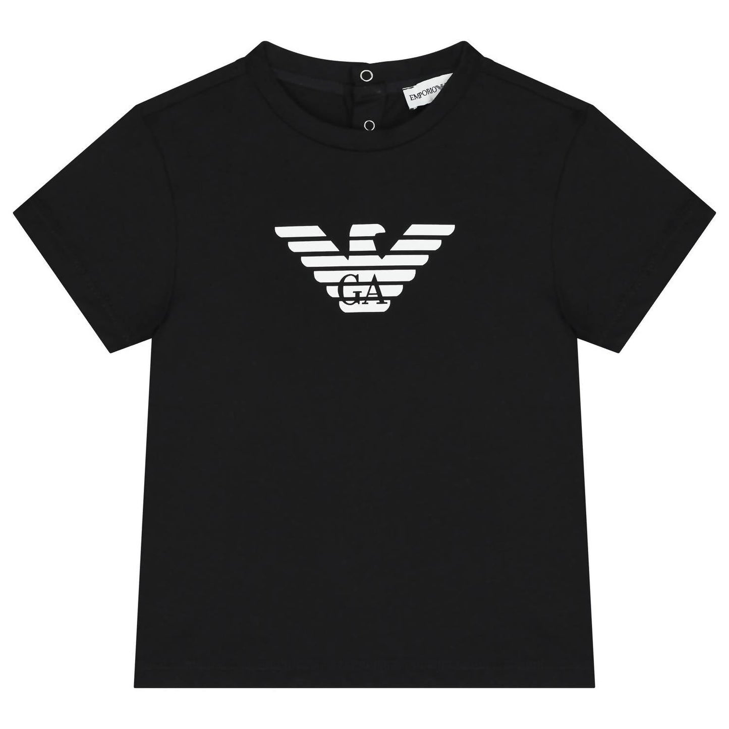 Camiseta infantil con estampado color negro