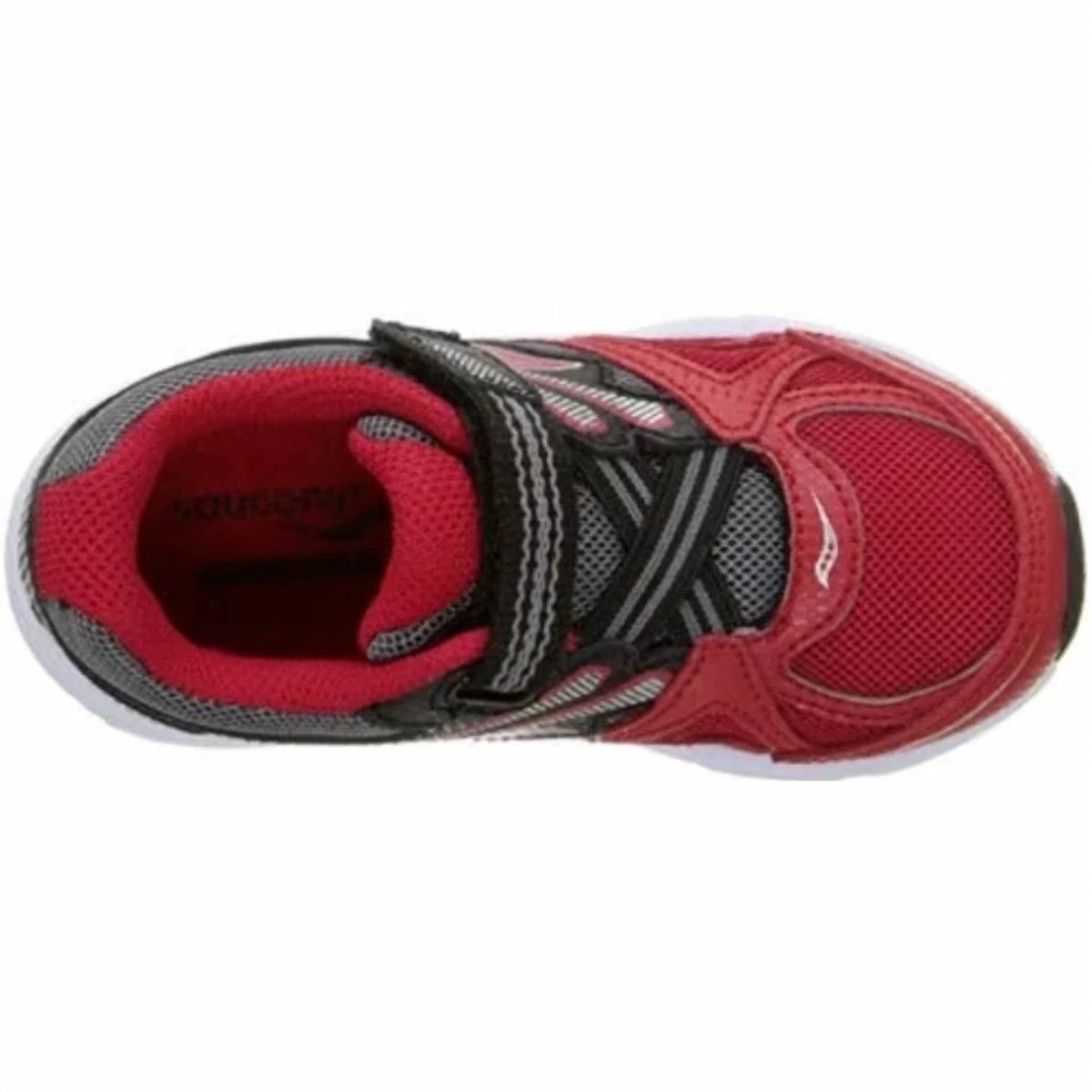 Tenis para bebé color negro y rojo