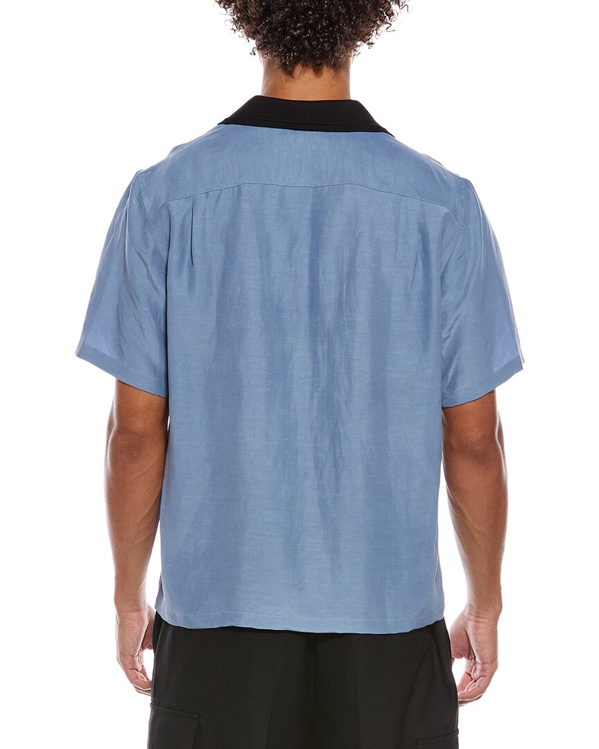Camisa de mezcla de lino