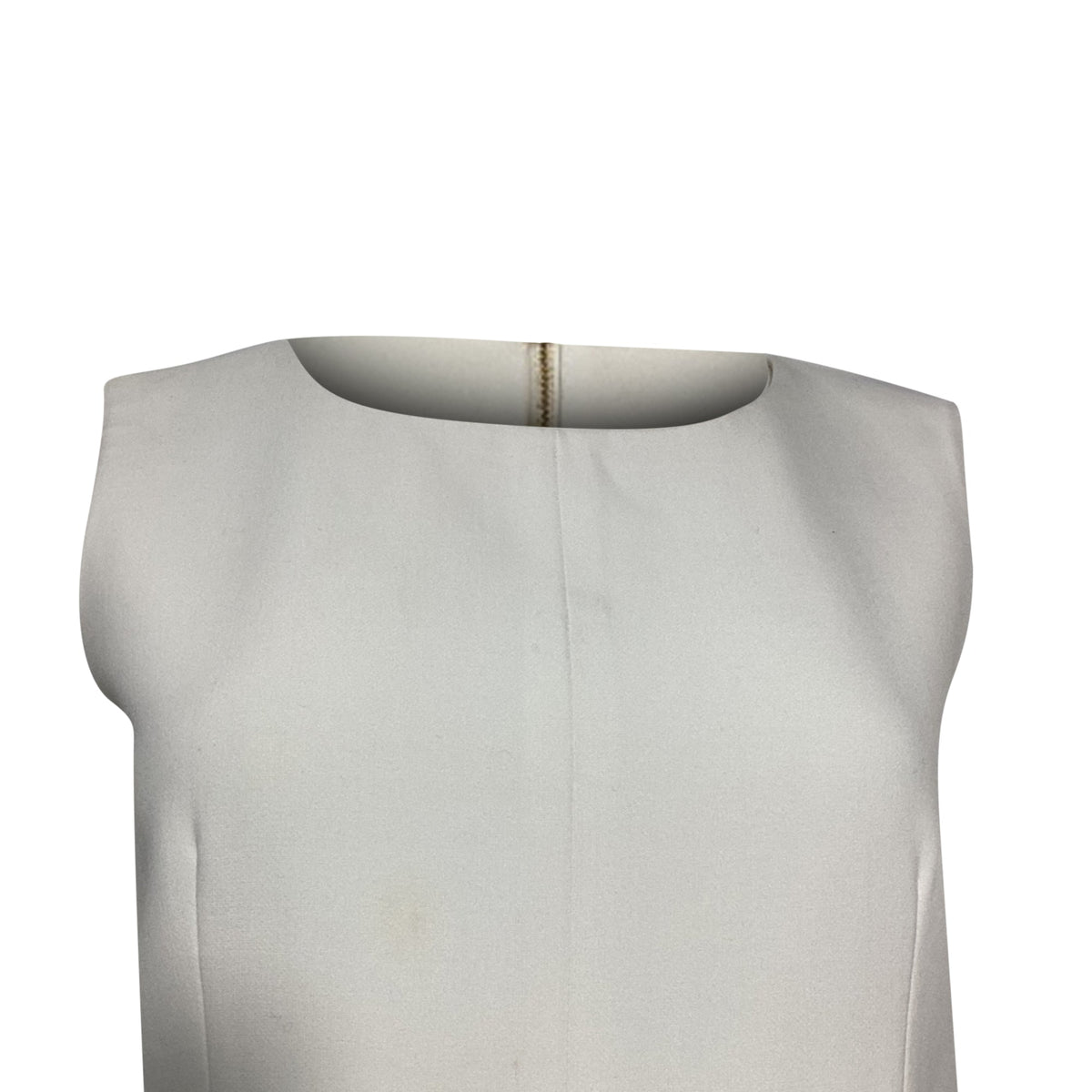 Vestido corto sin mangas color blanco