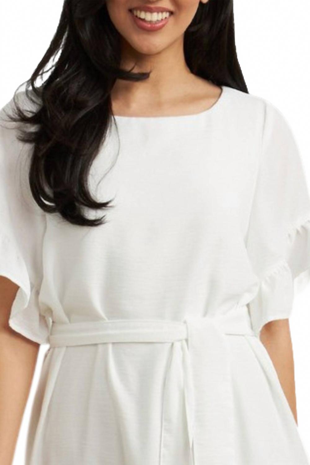 Vestido con boleros color blanco