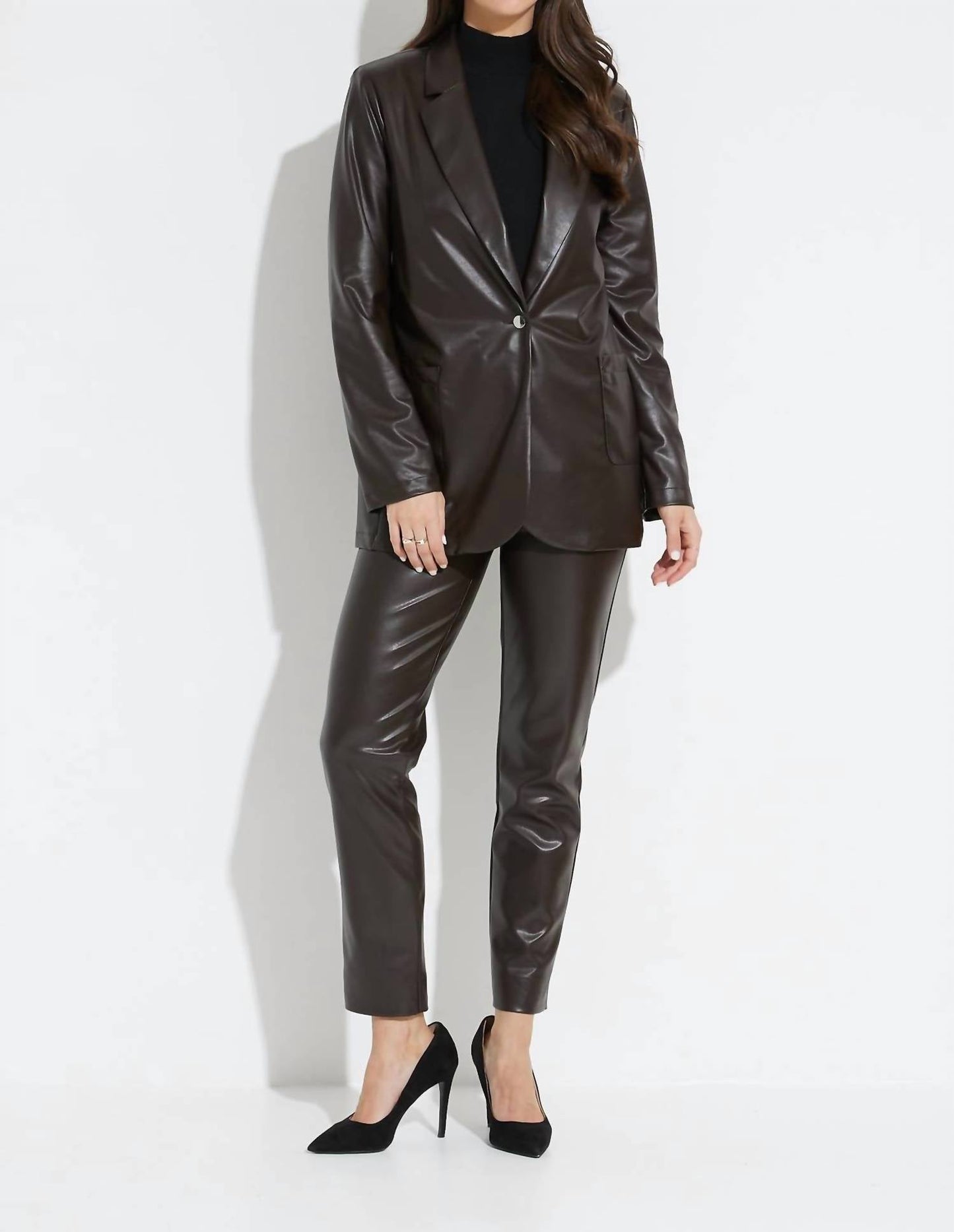 Pantalón de efecto cuero