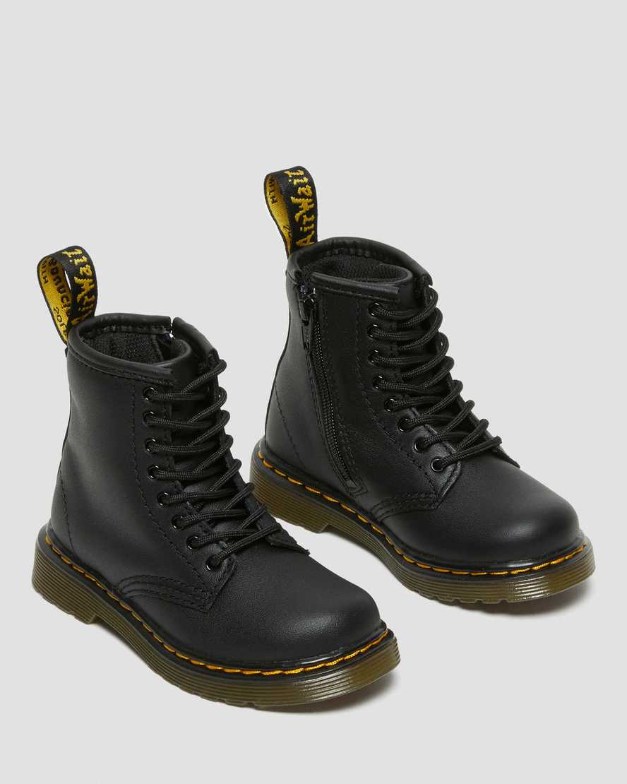 Botas infantil de cuero con cordones