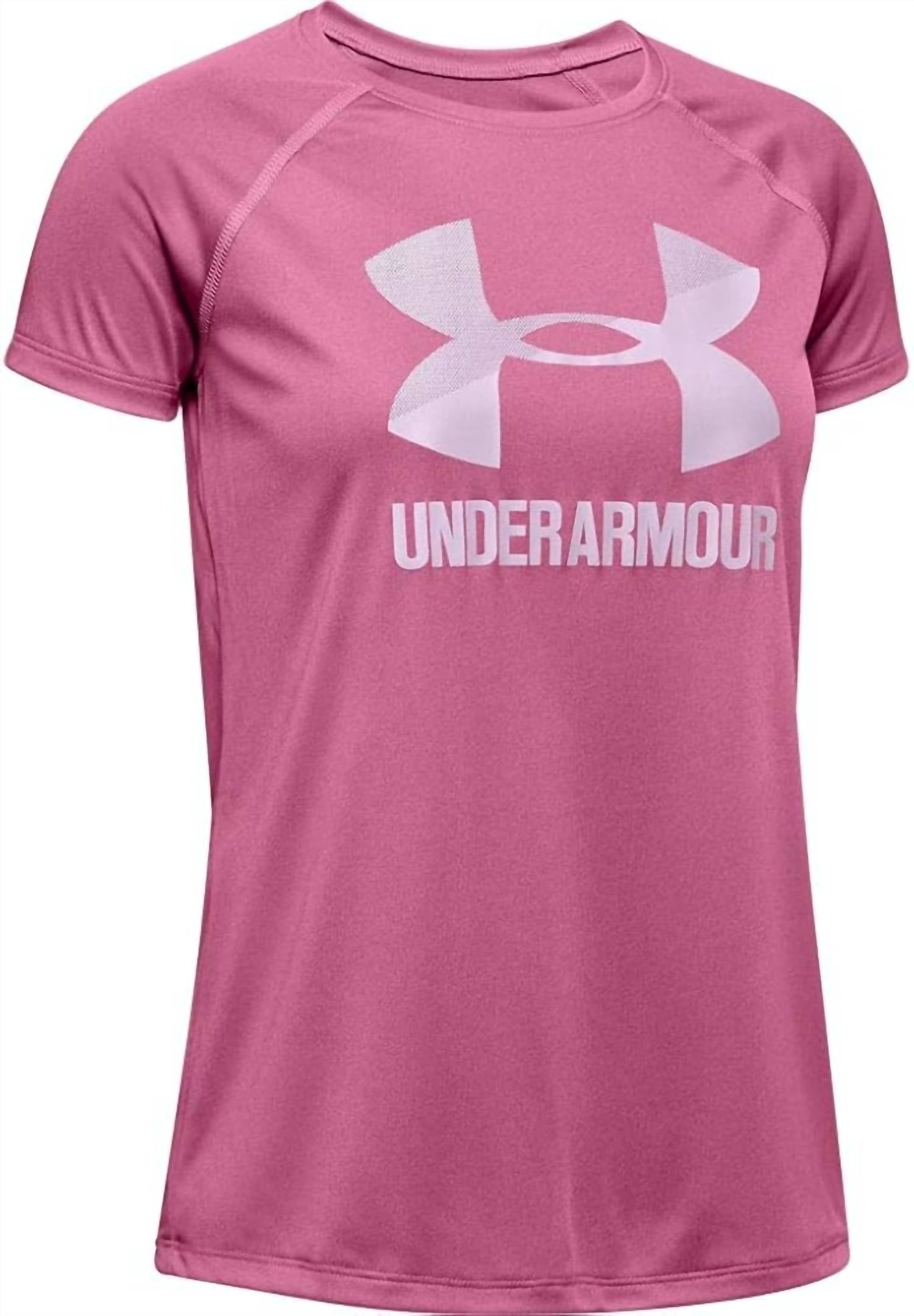 Camiseta para niña de manga corta color rosado
