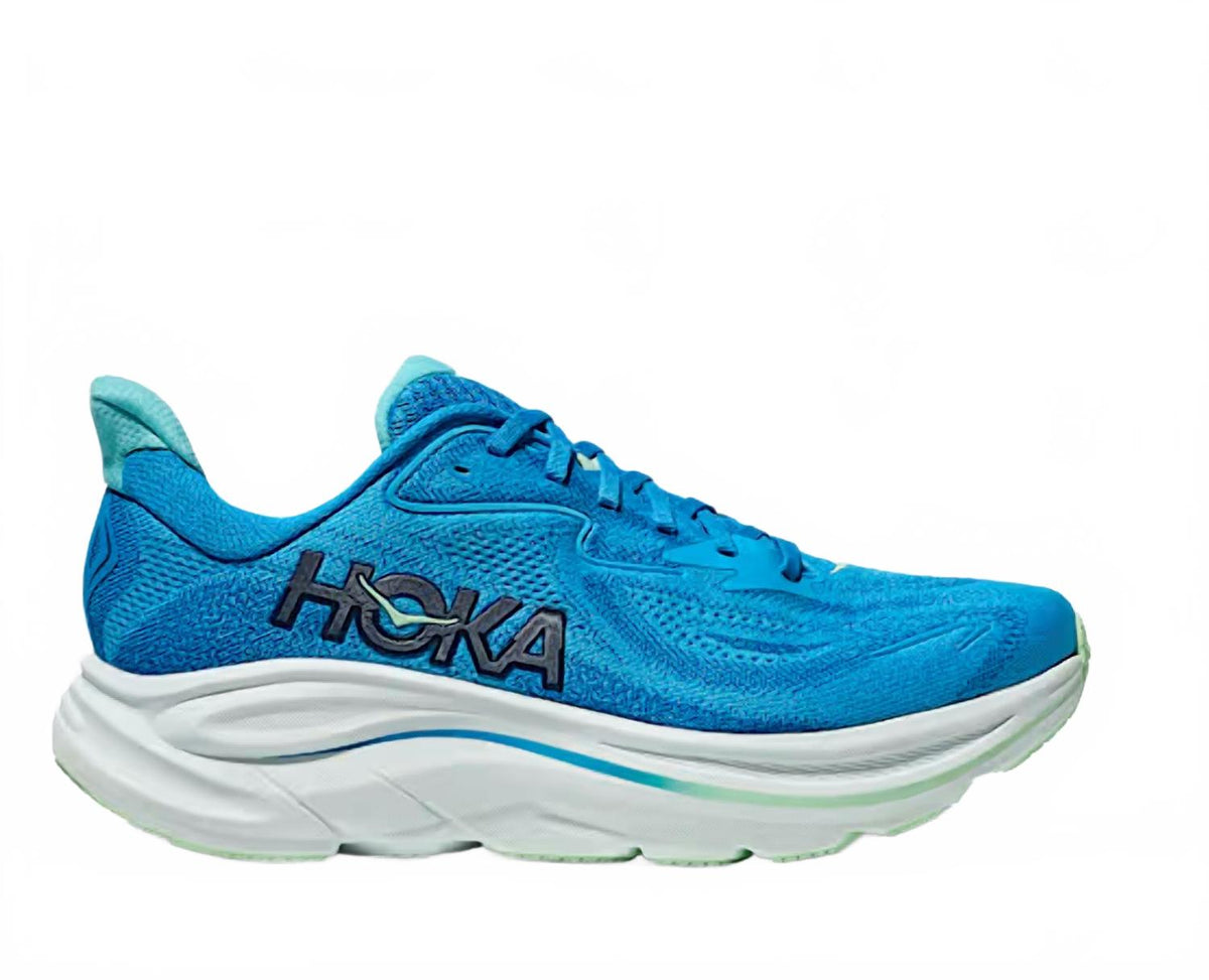 Tenis para correr de hombre color blanco y azul