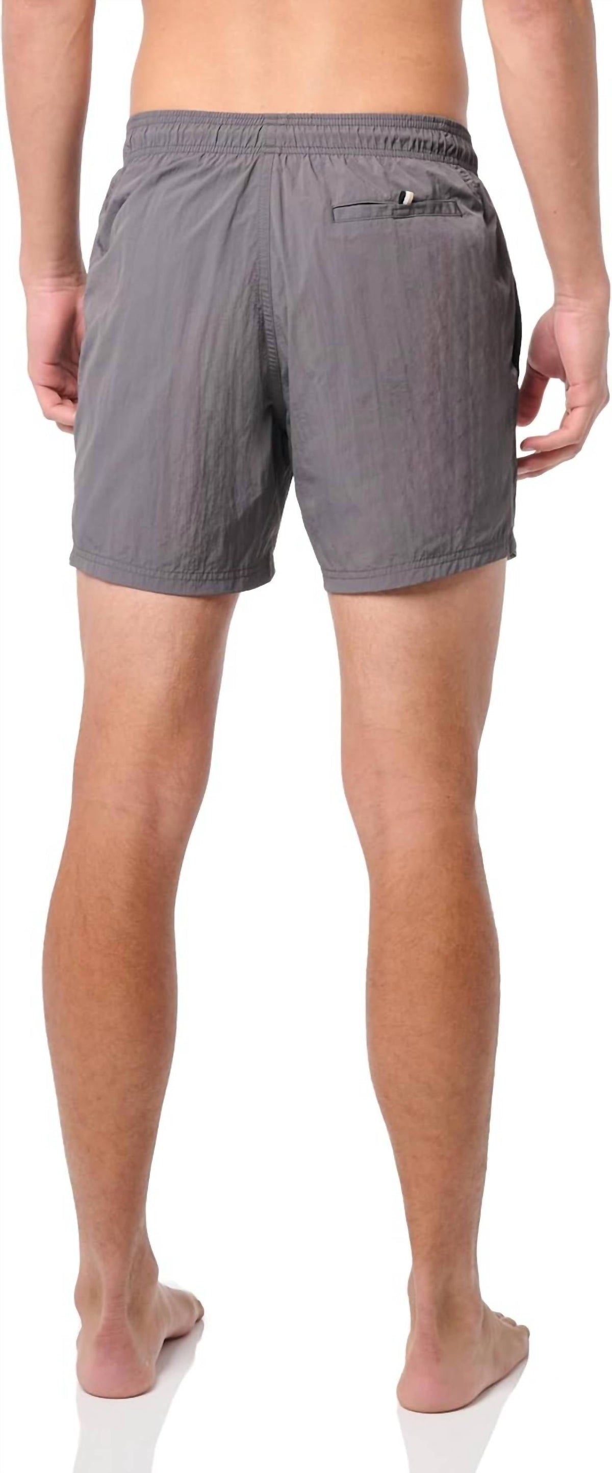 Pantaloneta de baño de hombre color gris