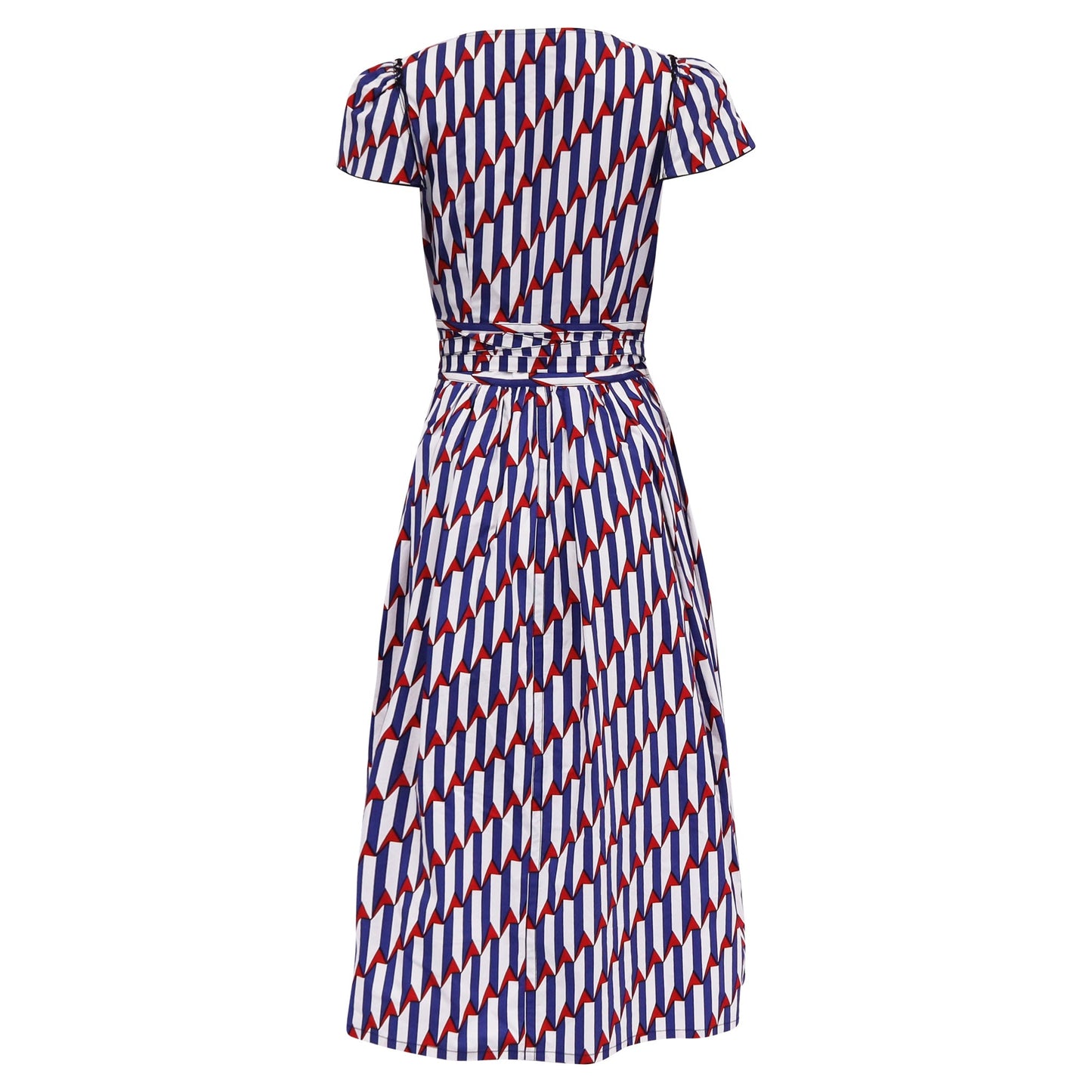 Vestido de algodón midi multicolor