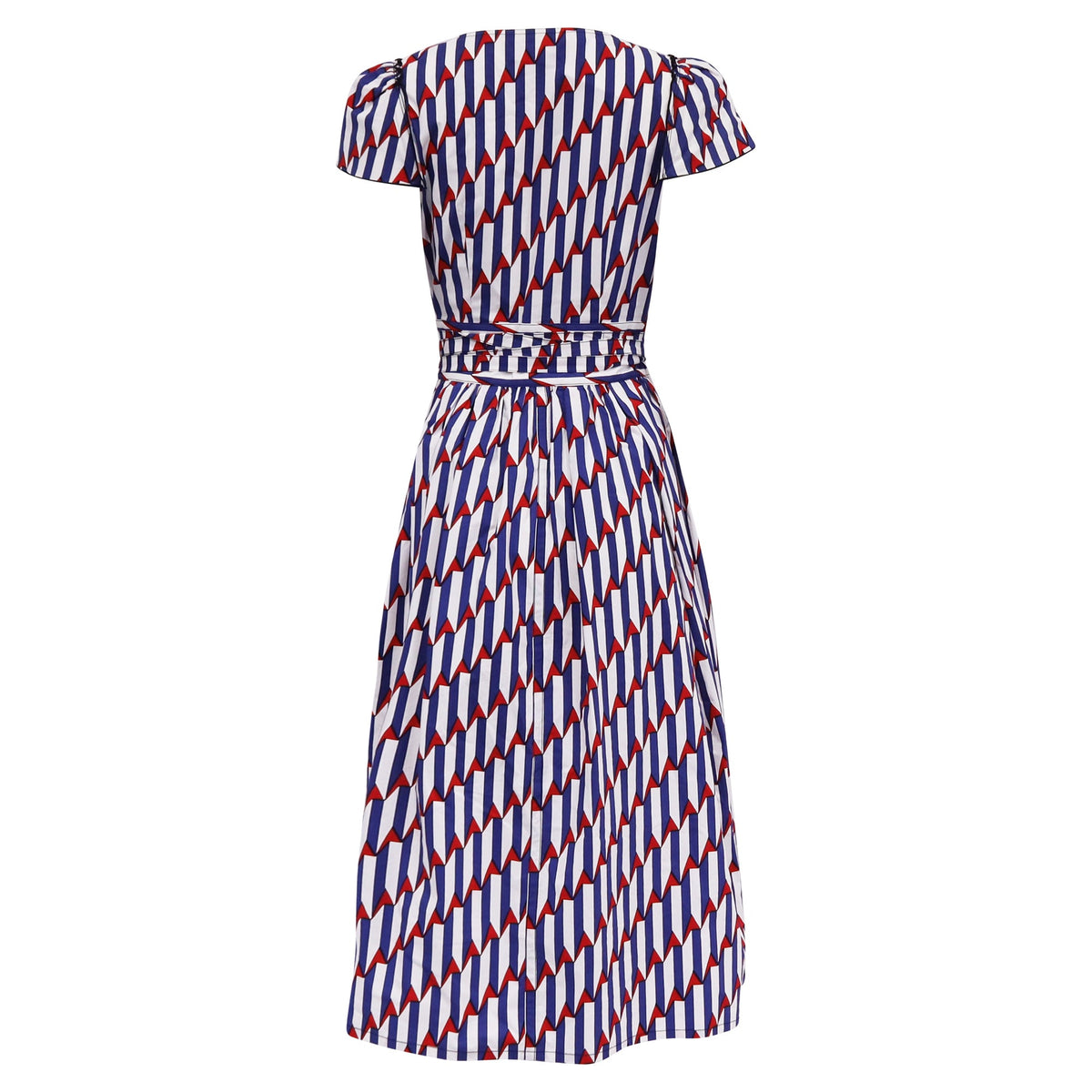 Vestido de algodón midi multicolor