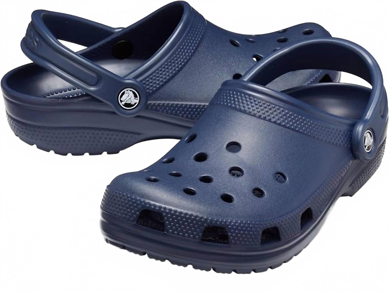 Zuecos unisex color azul marino