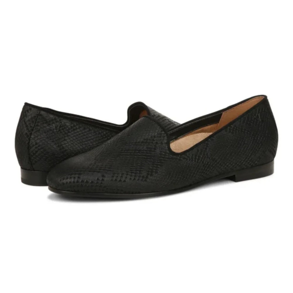 Mocasines de cuero sin cordones color negro