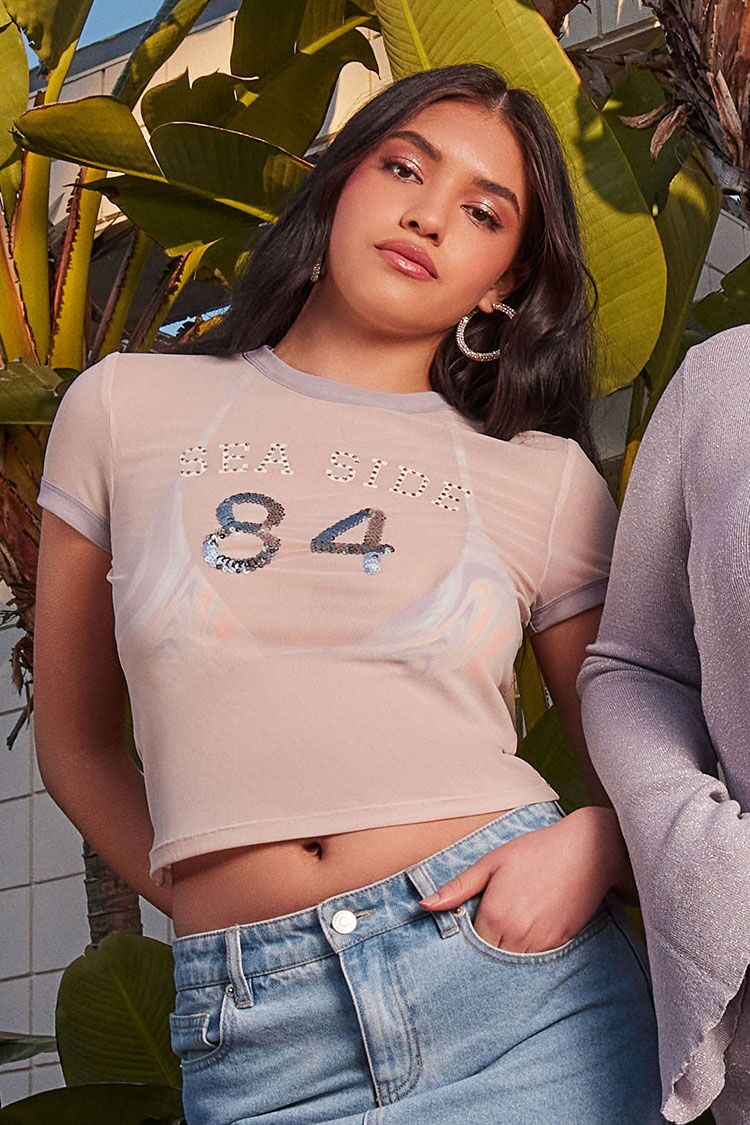 Camiseta con lentejuelas