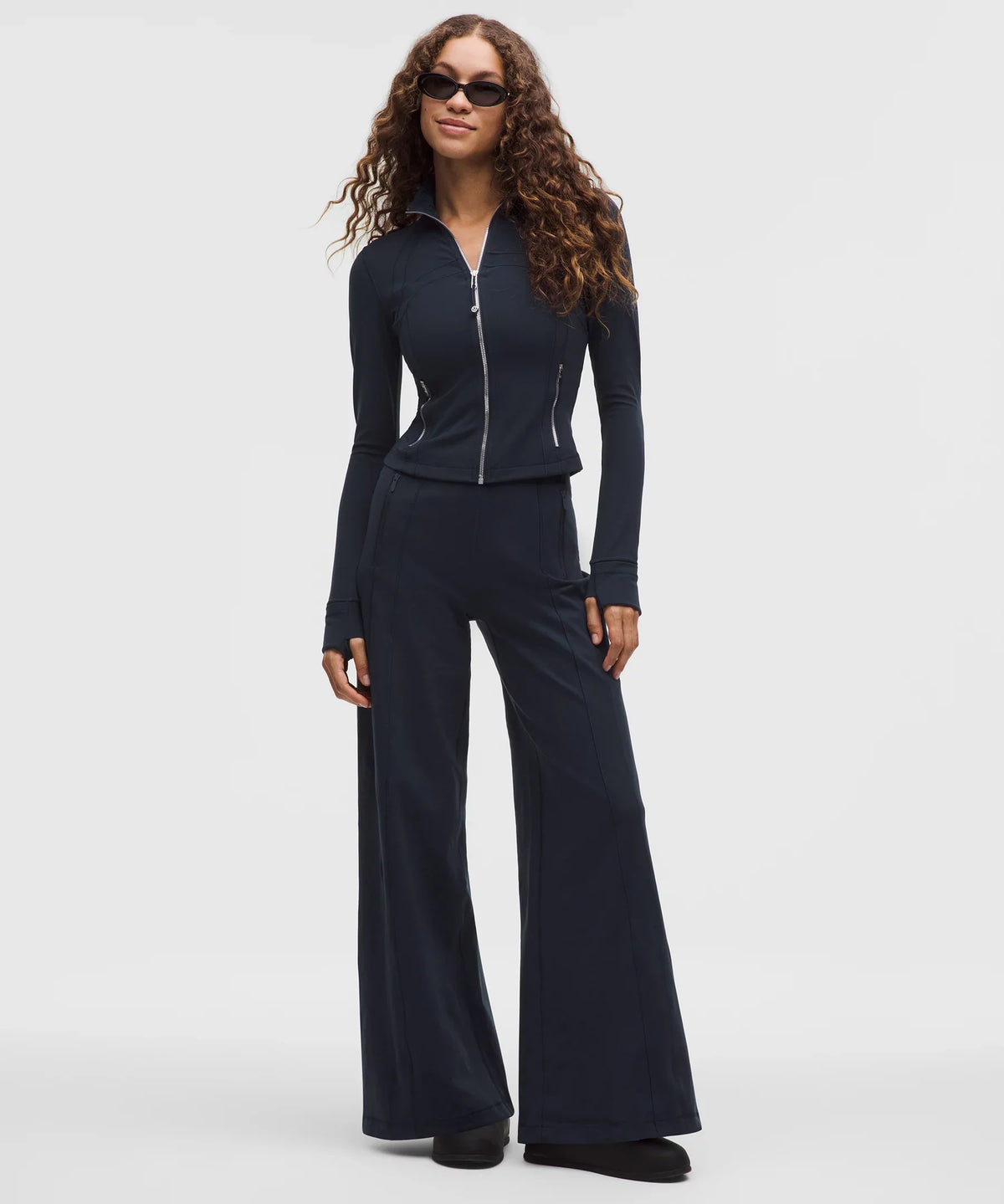 Pantalón de pierna ancha de tiro alto