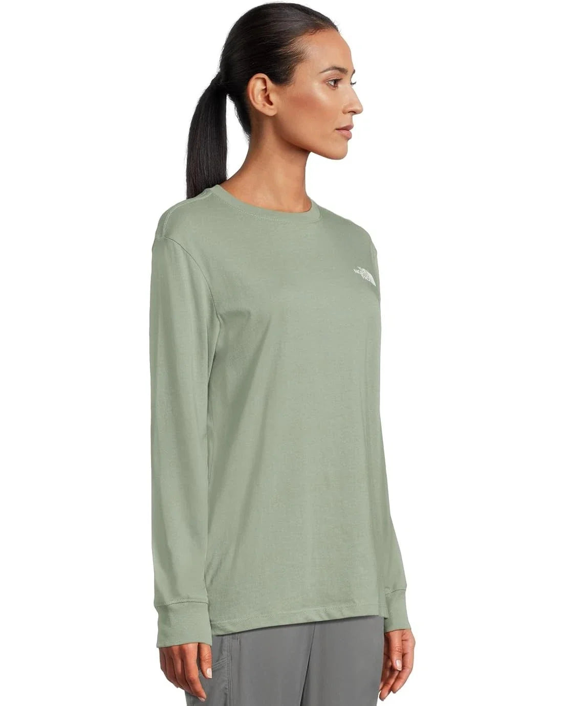 Suéter de mujer con estampado floral color verde