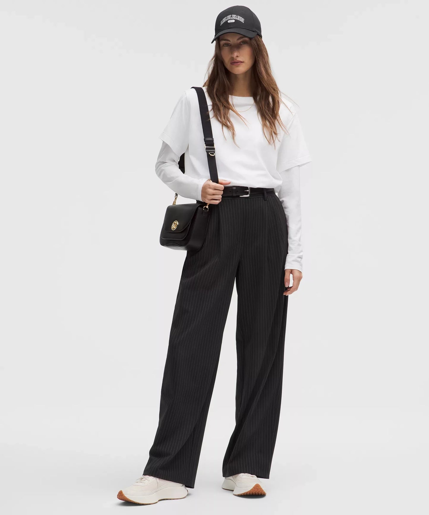 Pantalón de pierna ancha de tiro alto
