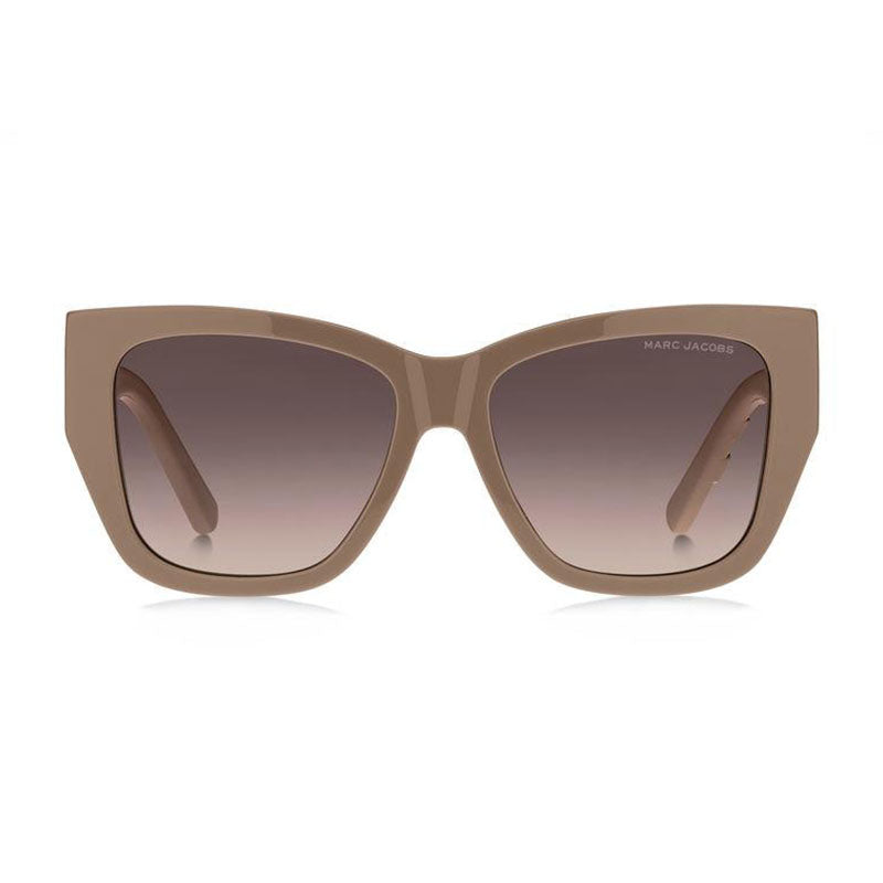 Gafas color café y nude