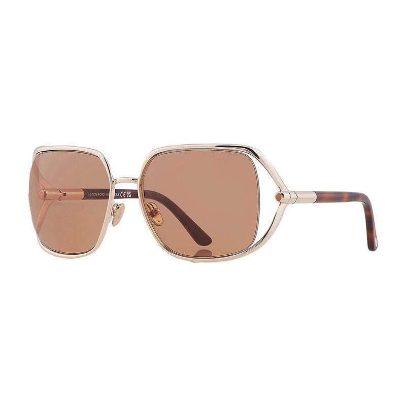 Gafas color oro rosa y café