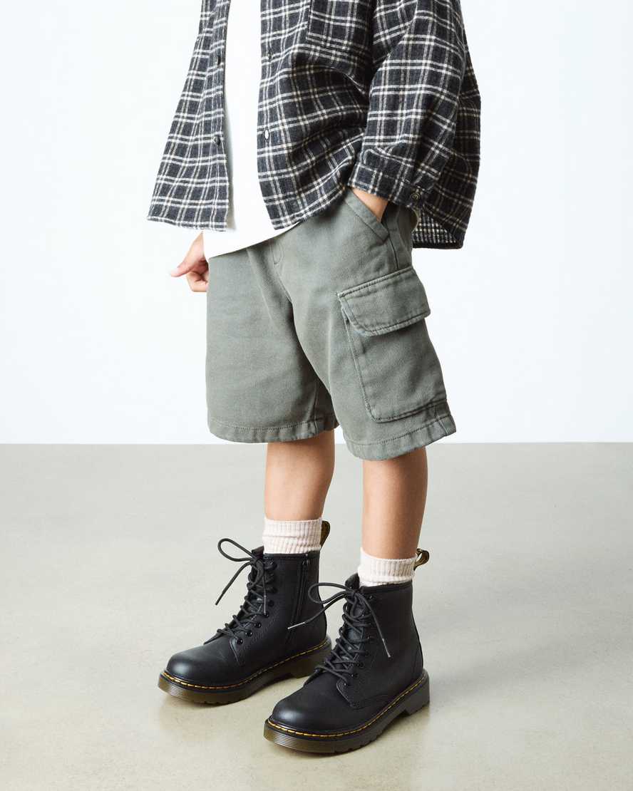 Botas de cuero con cordones