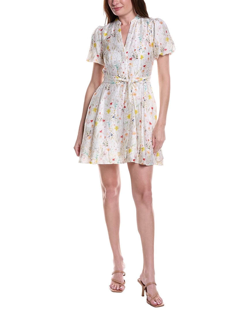 Vestido de mezcla de lino corto