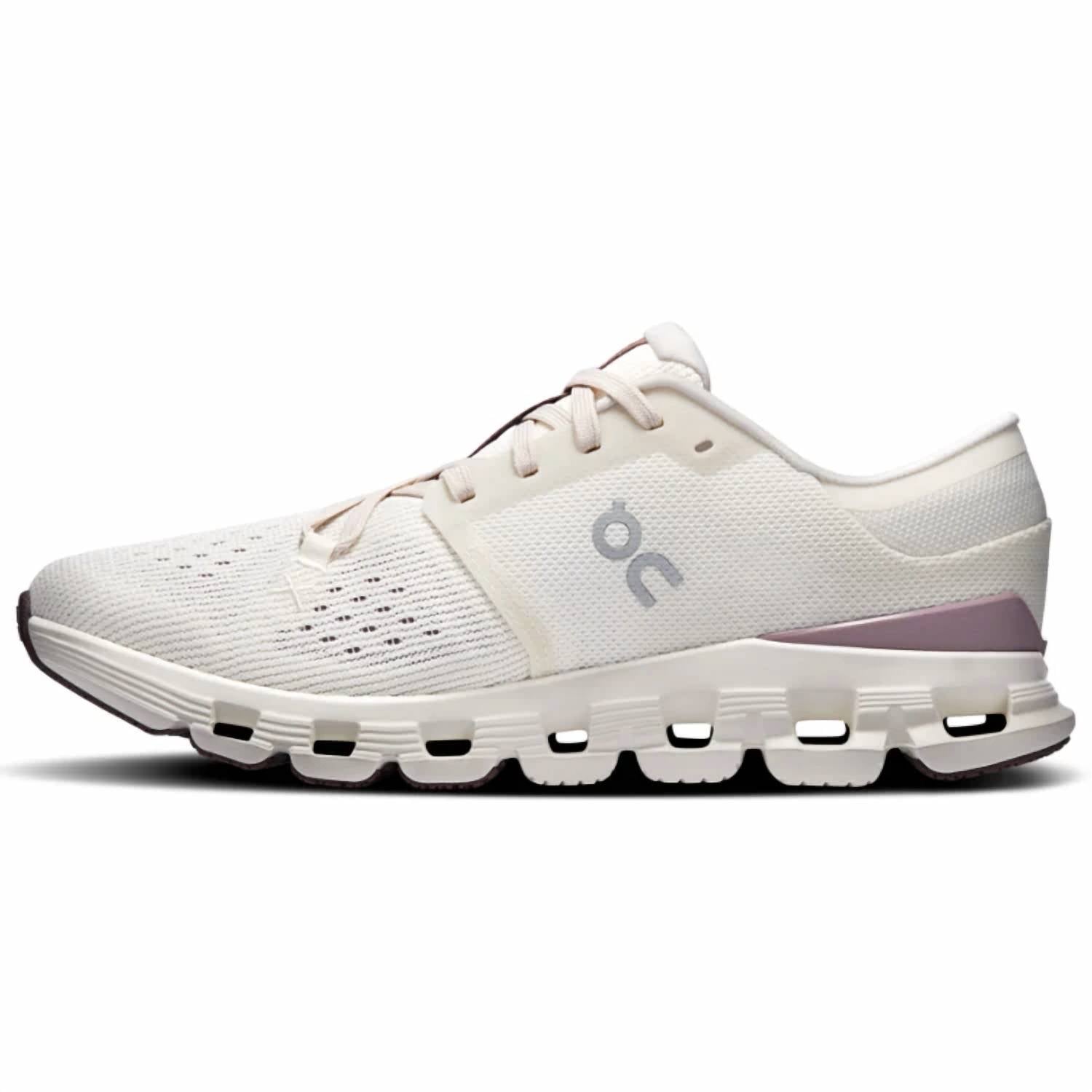 Tenis para correr de mujer color marfil