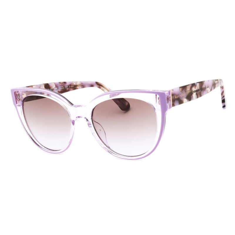 Gafas color café y violeta
