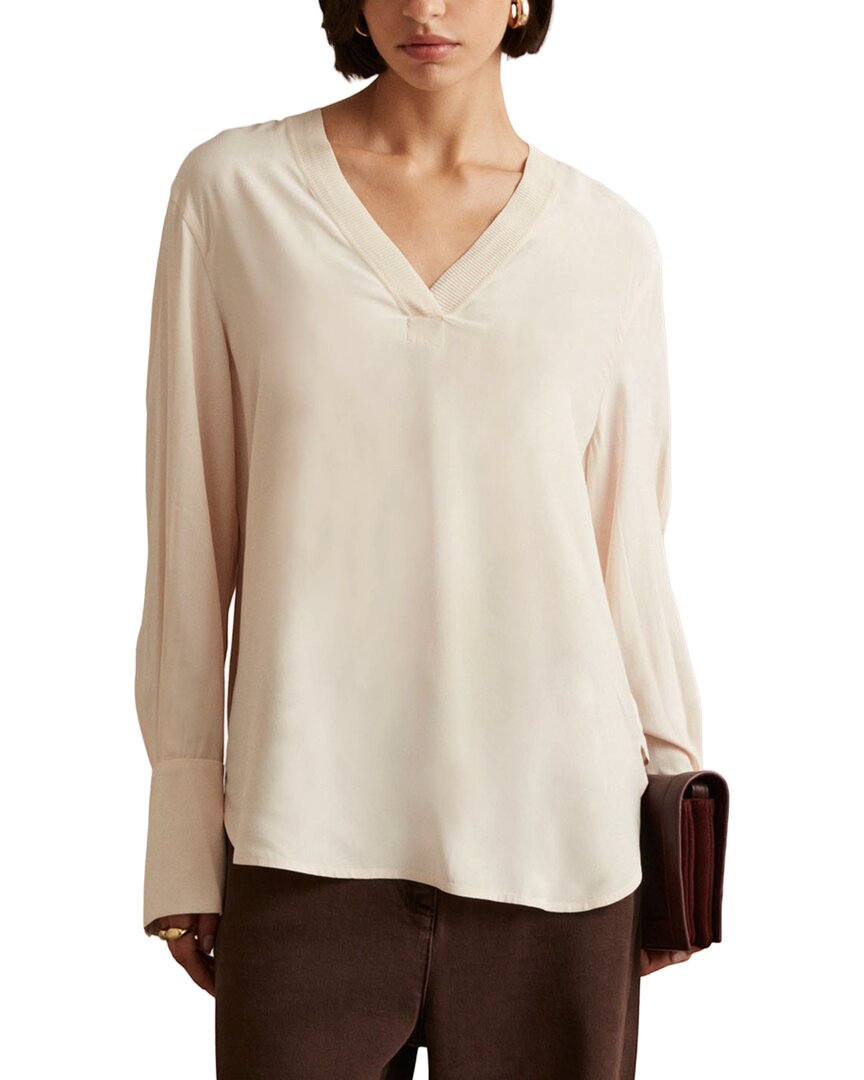Top con cuello en V