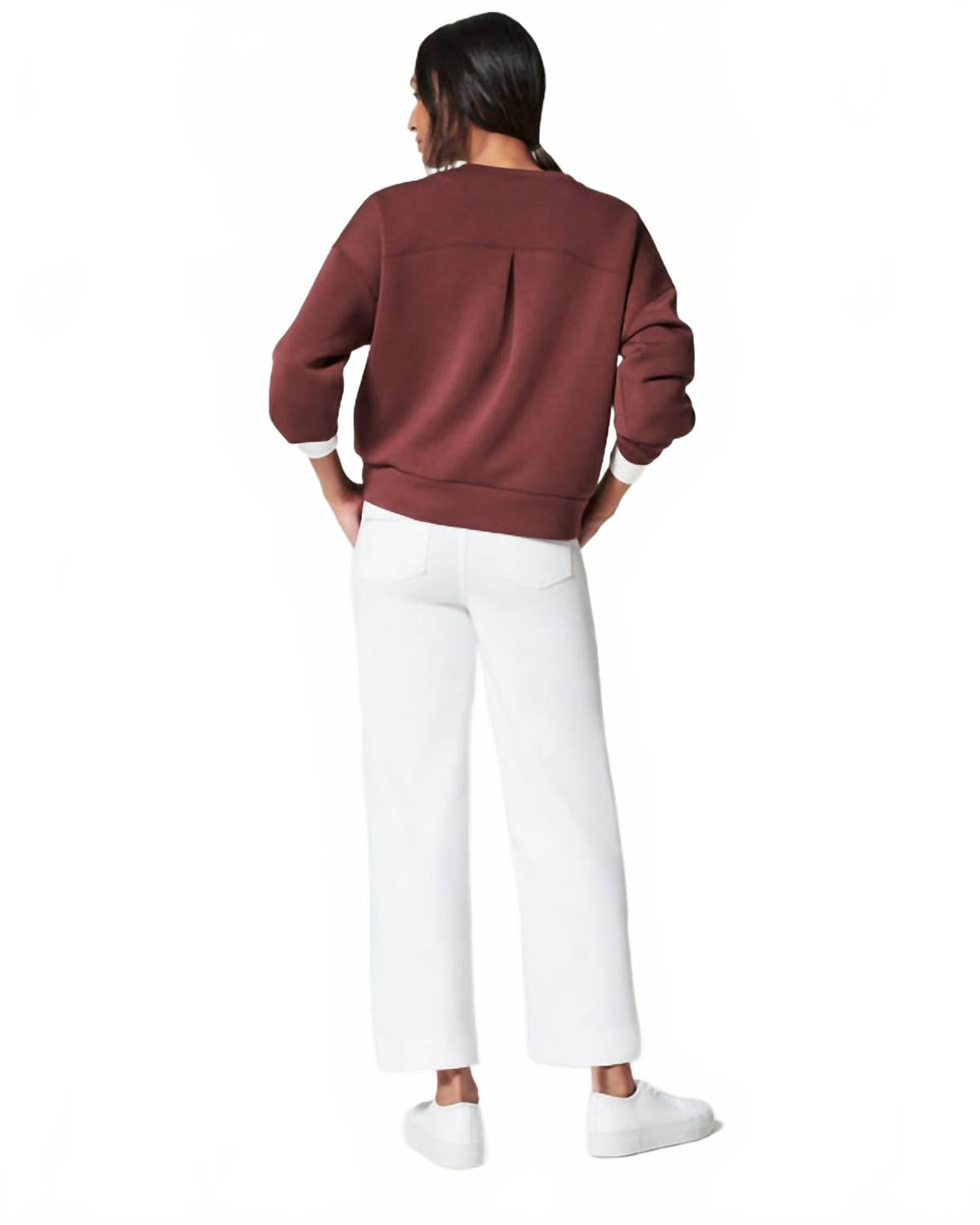Pantalón de pierna ancha color blanco