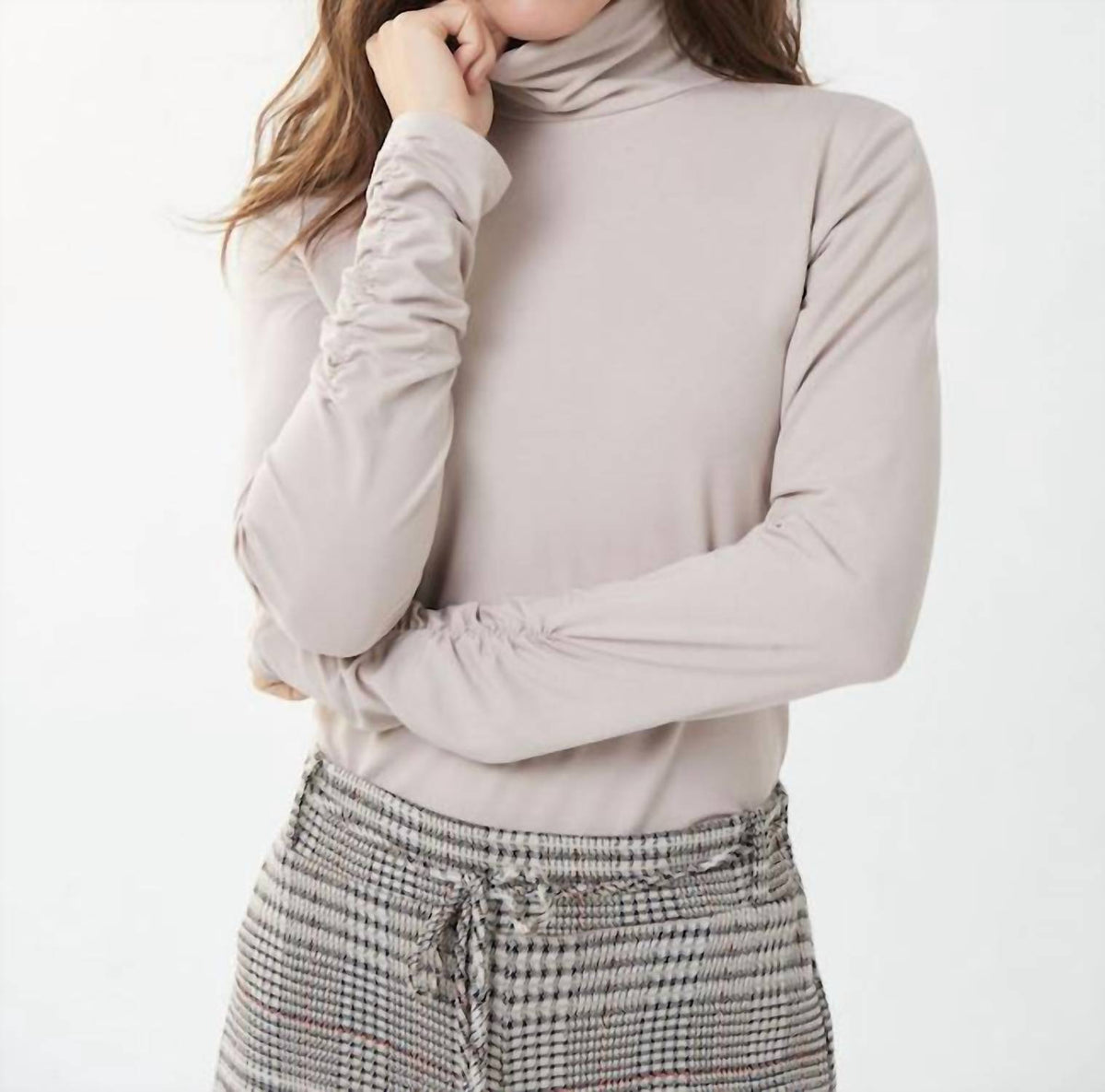 Top con cuello alto