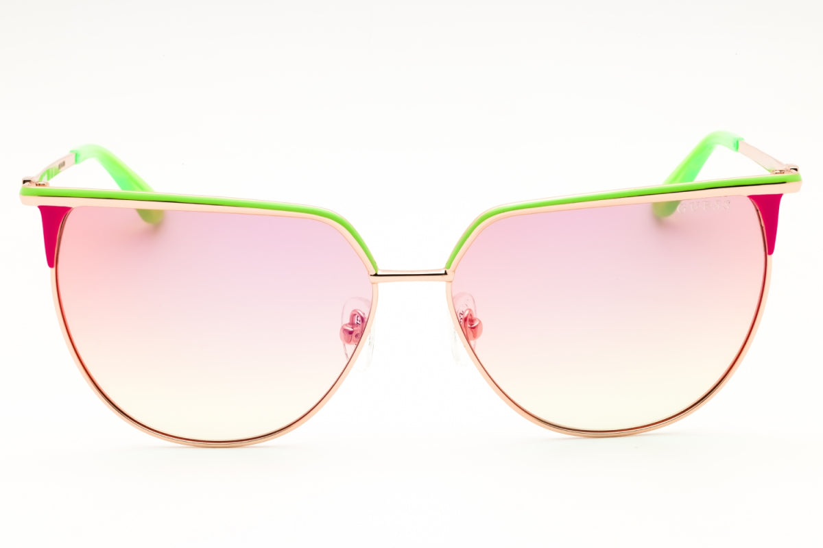 Gafas color verde y vinotinto