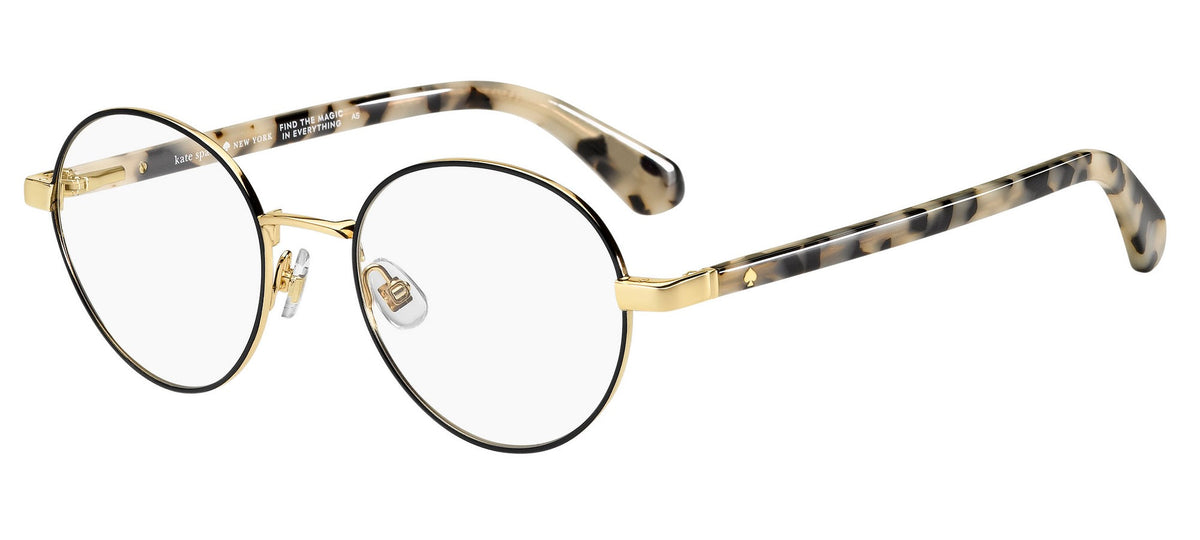 Montura para gafas de mujer 49 mm color gris y dorado