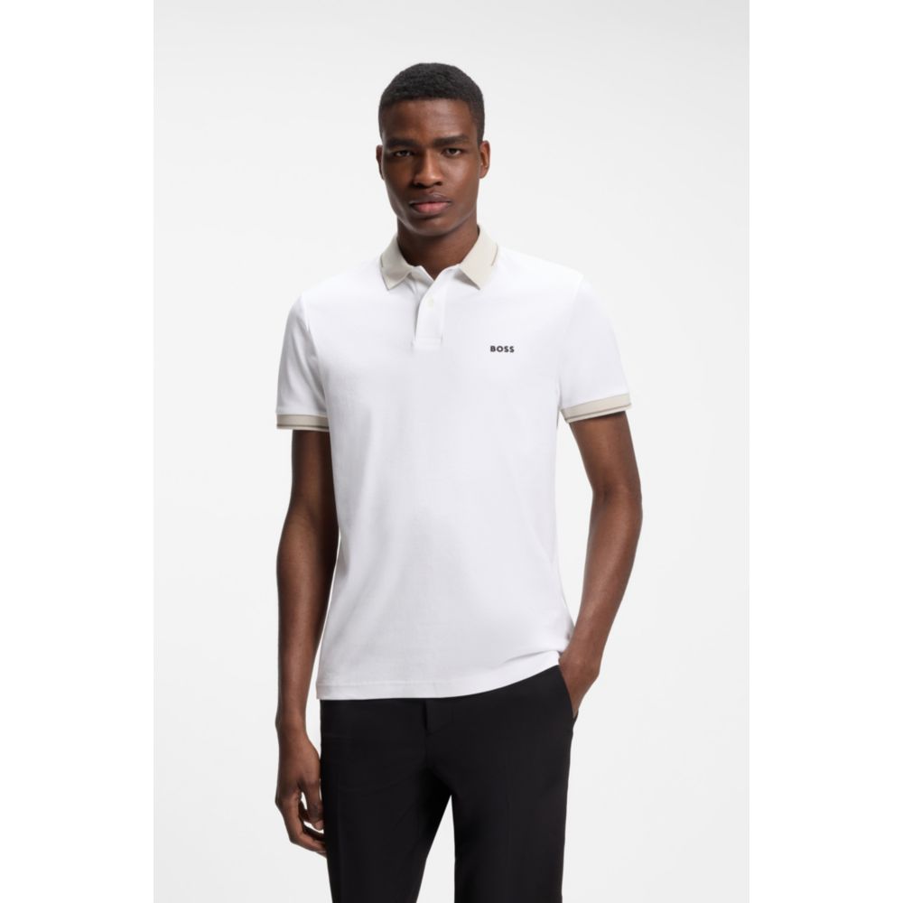 Polo de algodón de corte ajustado