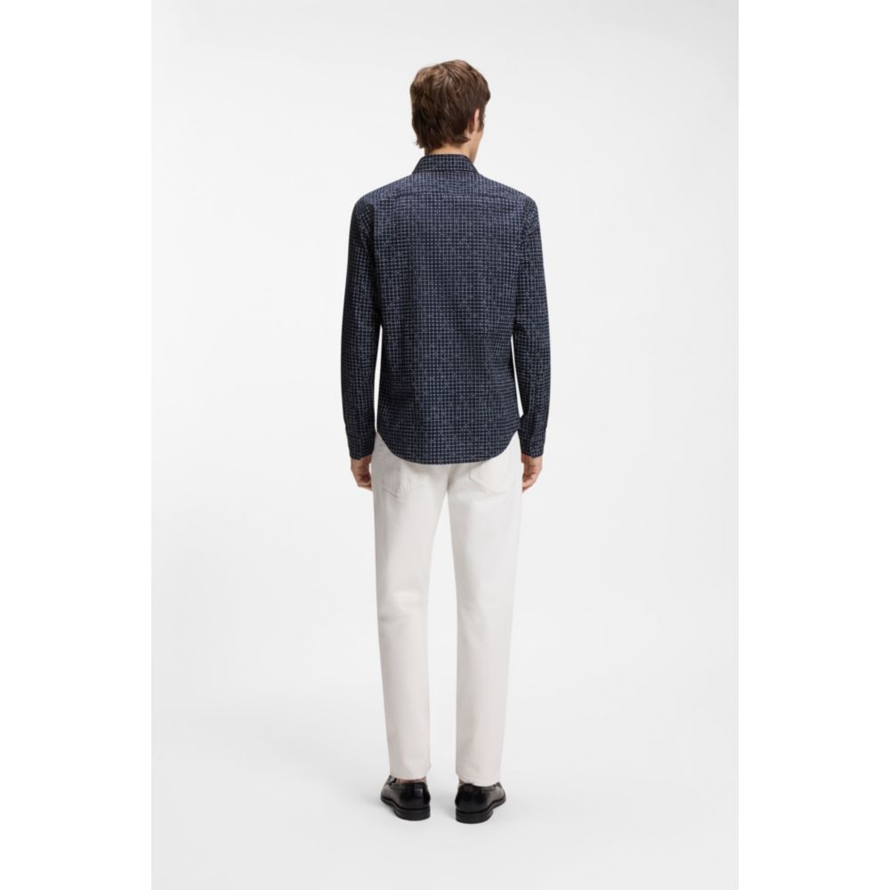 Camisa de algodón de corte ajustado