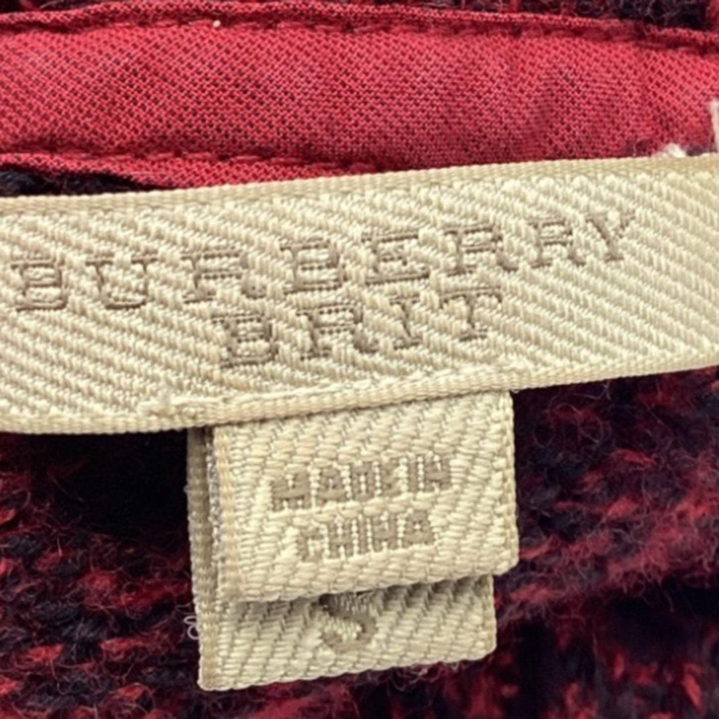 Burberry Brit Suéter Cuello Tortuga en Lana Roja