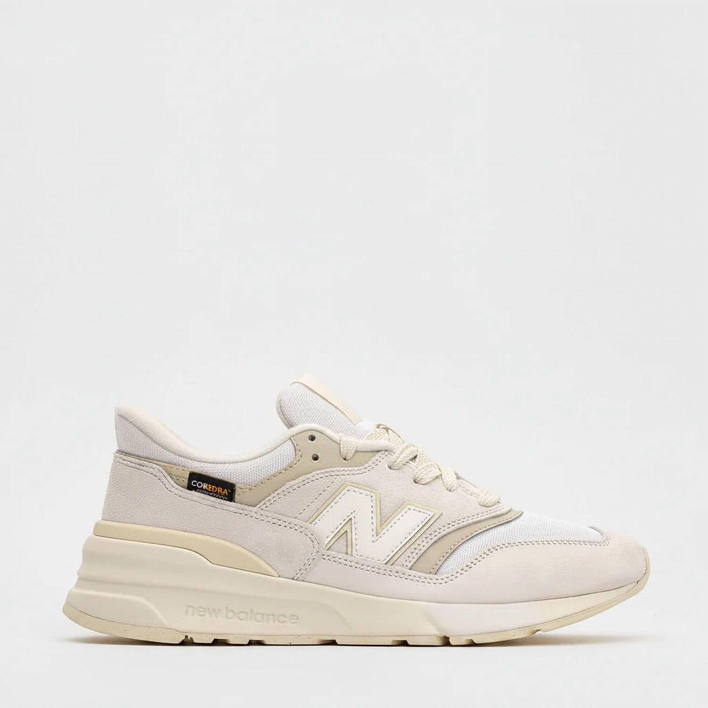 Tenis para correr unisex color blanco y beige