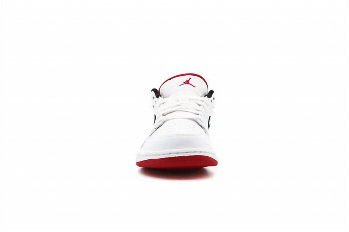 Tenis para niño color negro y blanco y rojo