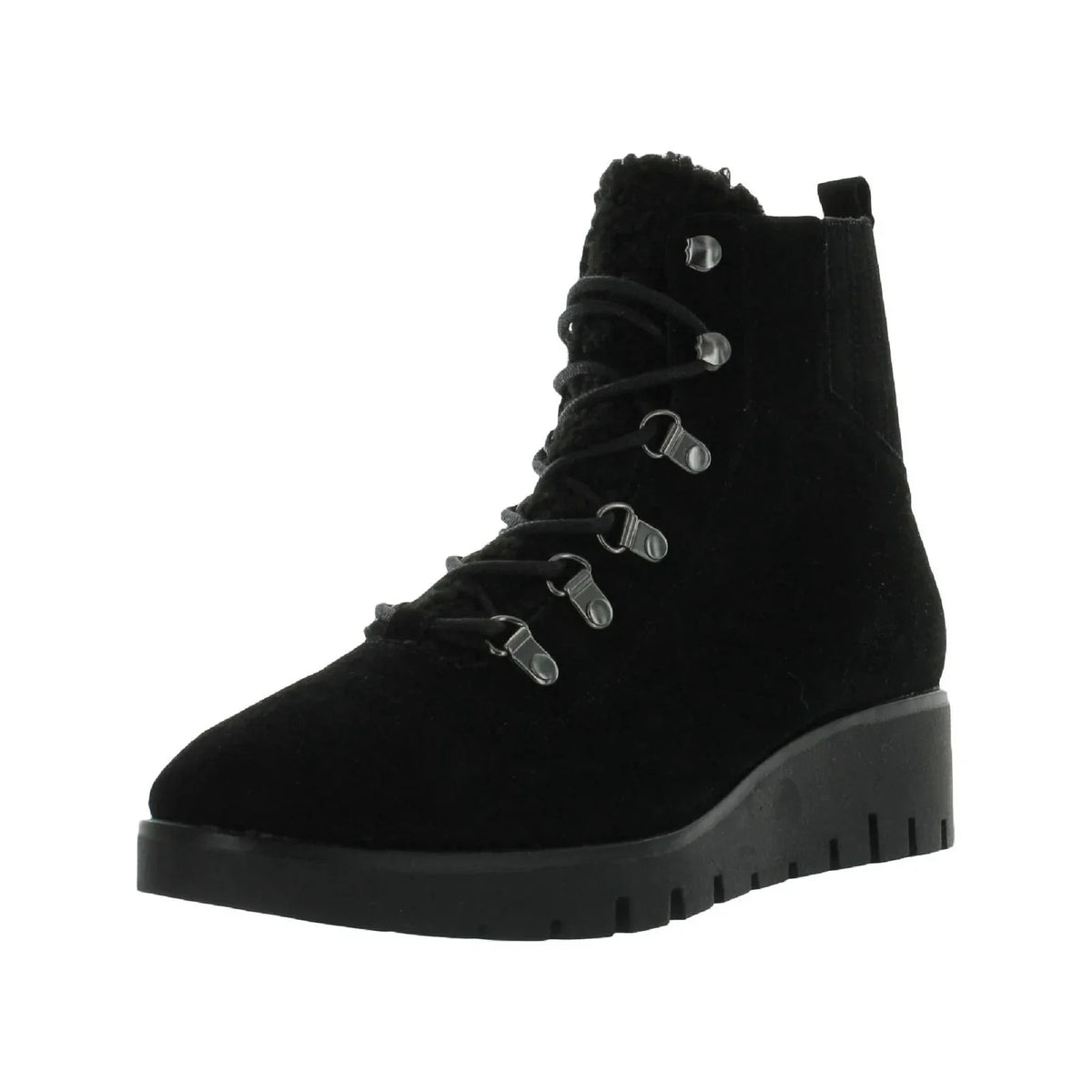 Botines de mujer de gamuza color negro