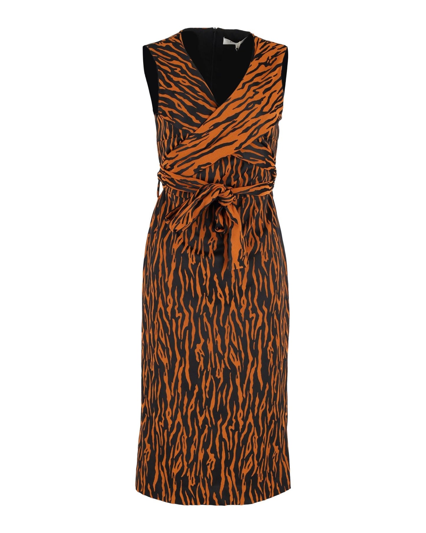 Vestido sin mangas color naranja