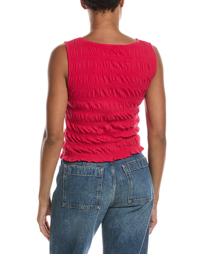 Camiseta sin mangas de mezcla de lino