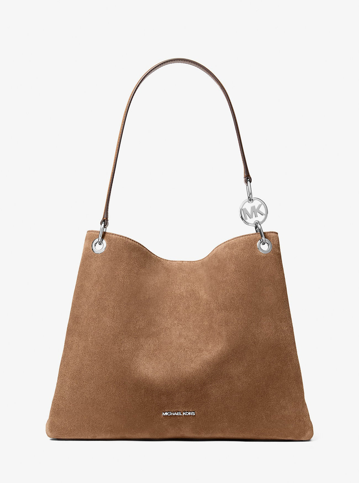 Bolso de hombro de gamuza