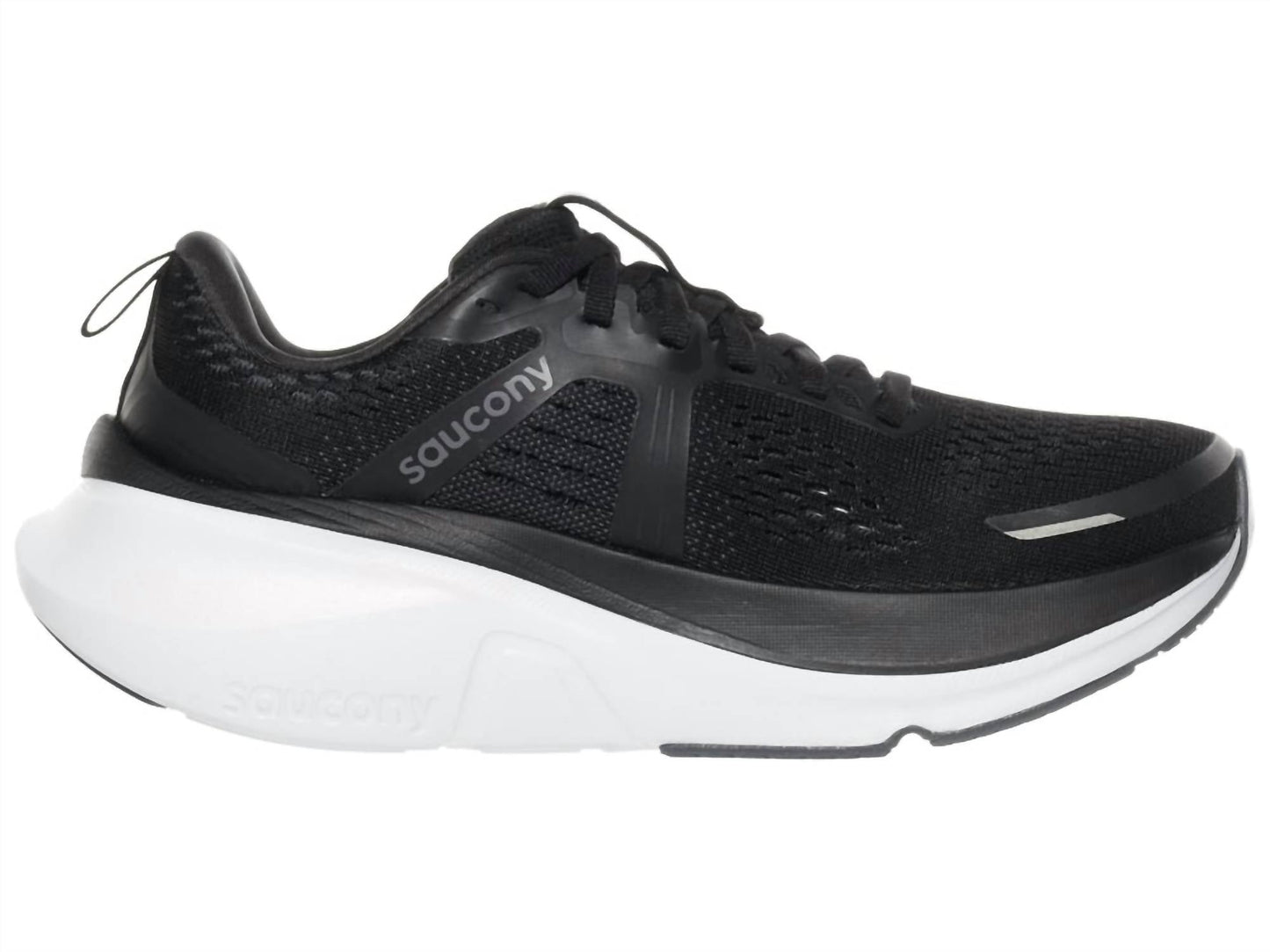 Tenis para correr de mujer color negro y blanco