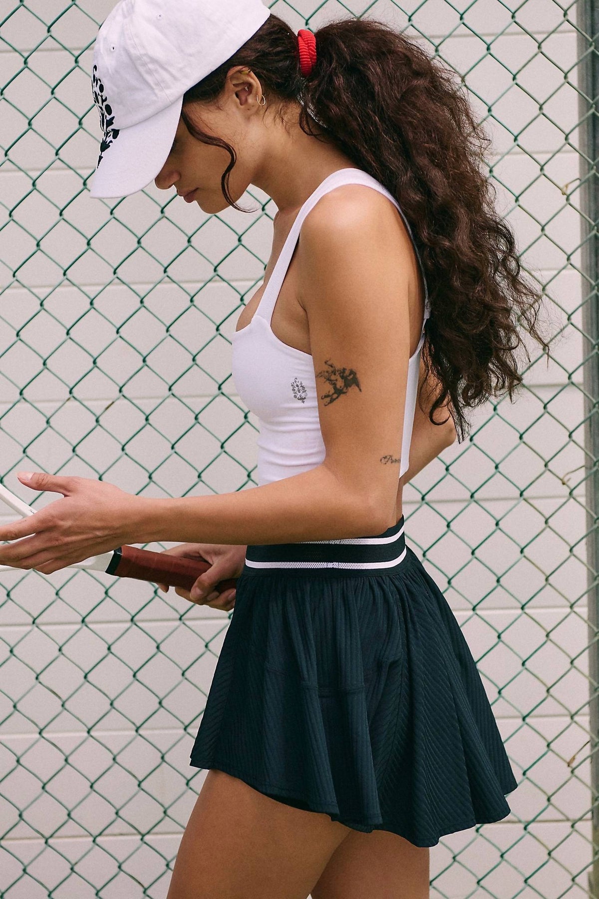 Short de tiro alto color negro