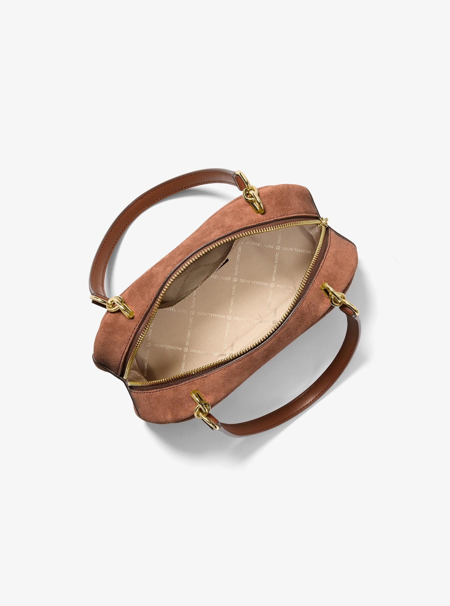 Bolso de hombro de gamuza