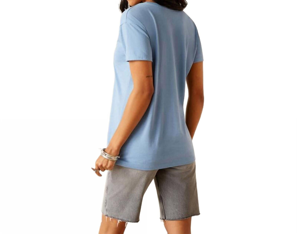 Camiseta color azul claro