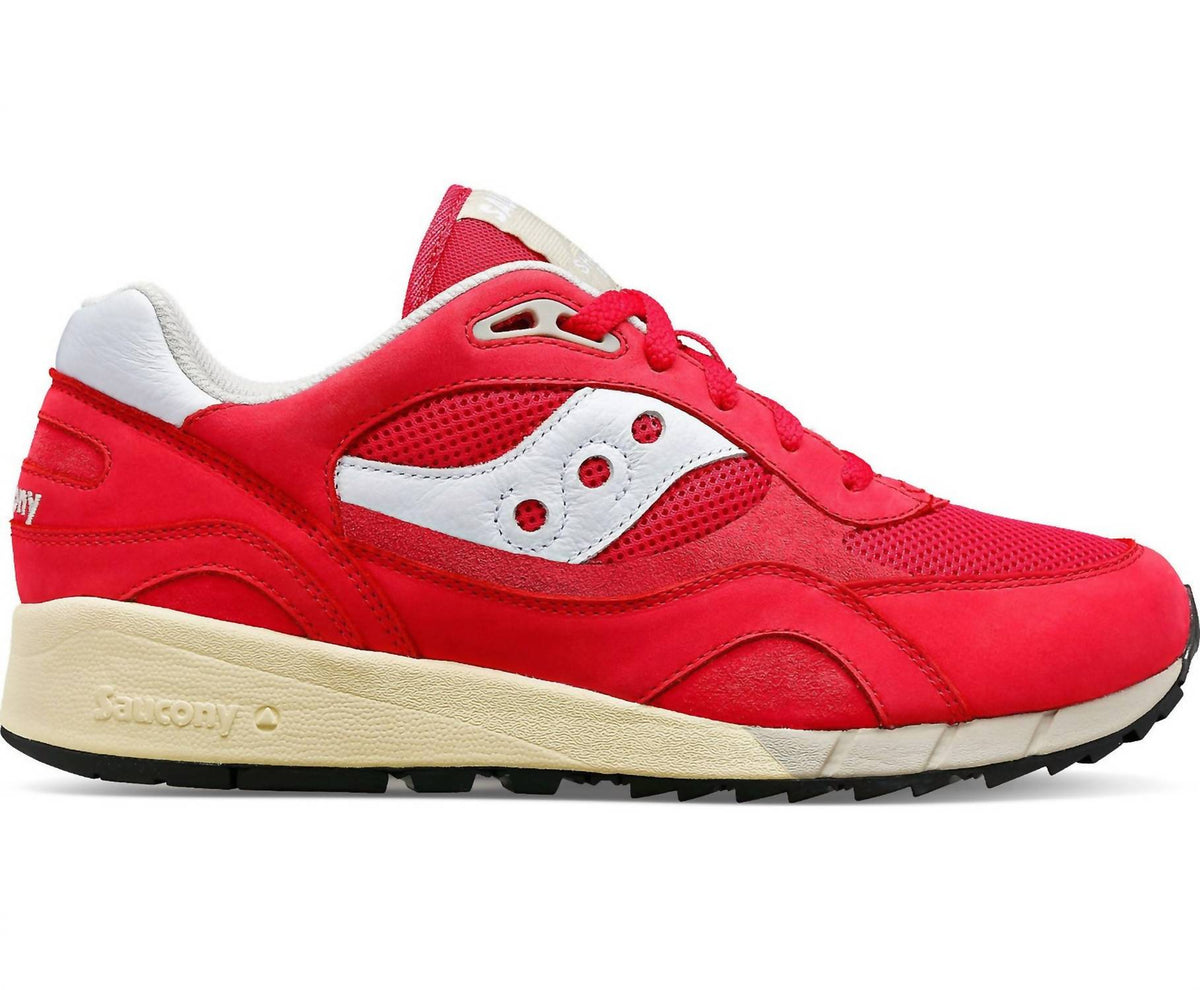 Zapatos de hombre color blanco y rojo