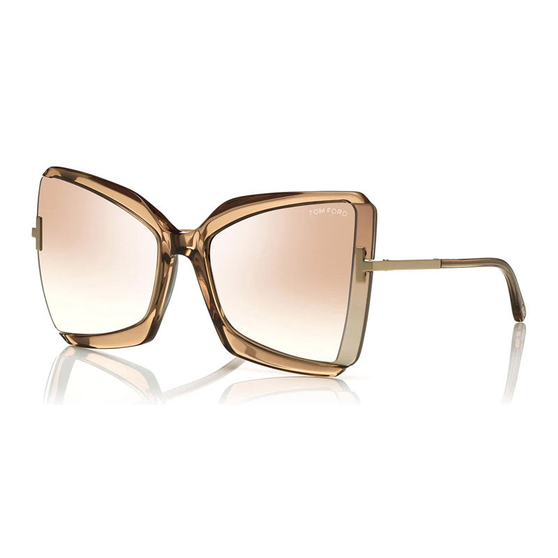 Gafas color oro rosa y café y plateado