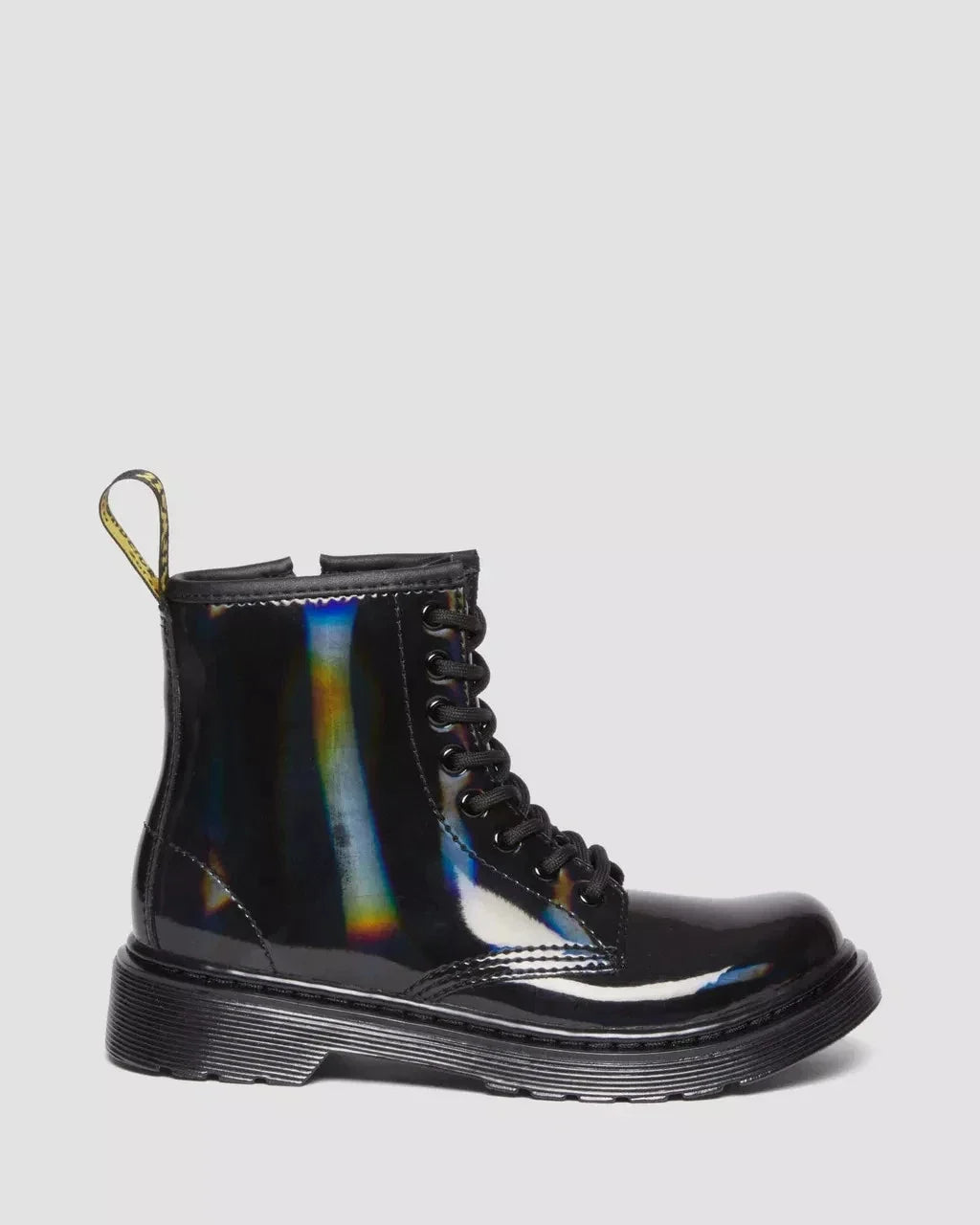 Botas infantil de cuero color negro y multicolor