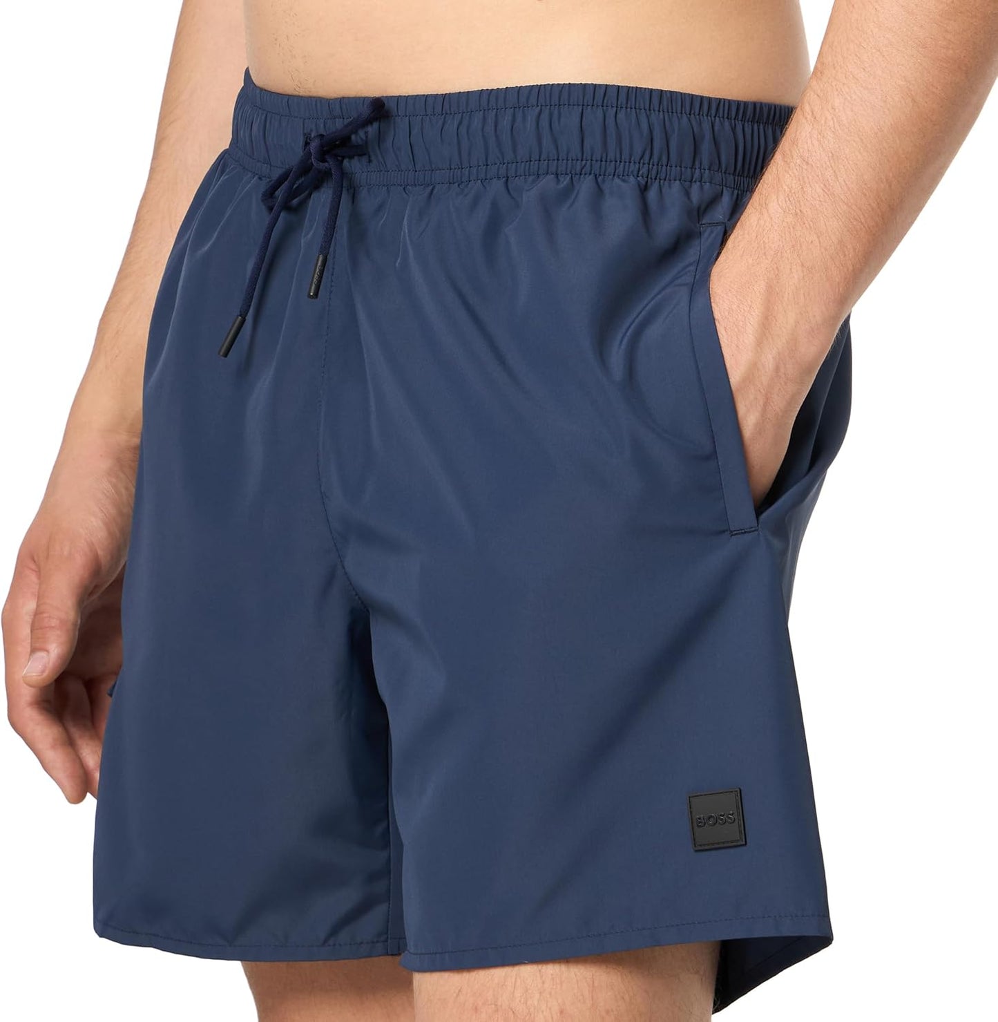Pantaloneta de baño de hombre color azul marino